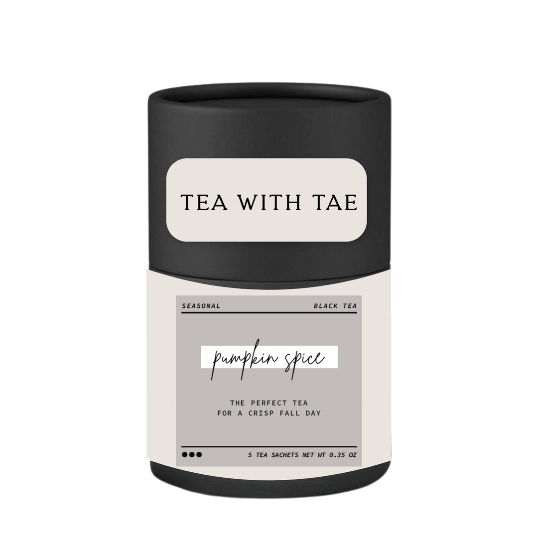 Pumpkin Spice Black Mini Tea Tube | 5 tea bags