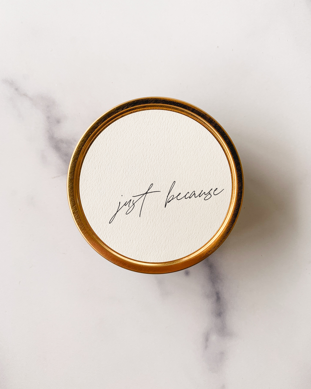 "Just Because" Soy Travel Candle
