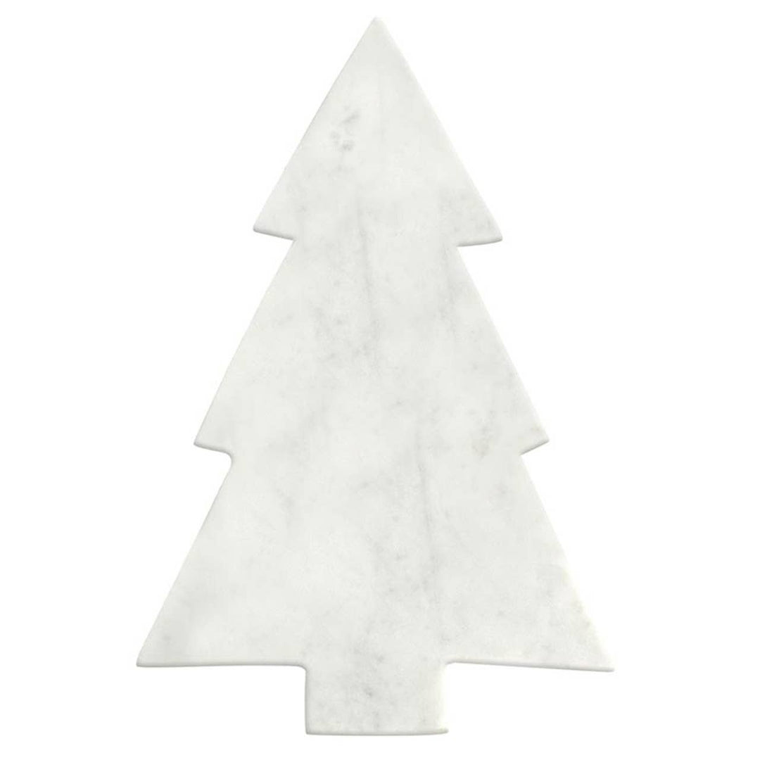 Marble Christmas Tree Platter