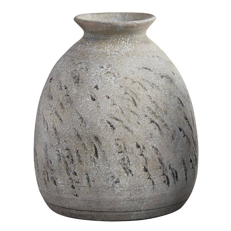 Rustic Textured Vase | Grey Tones