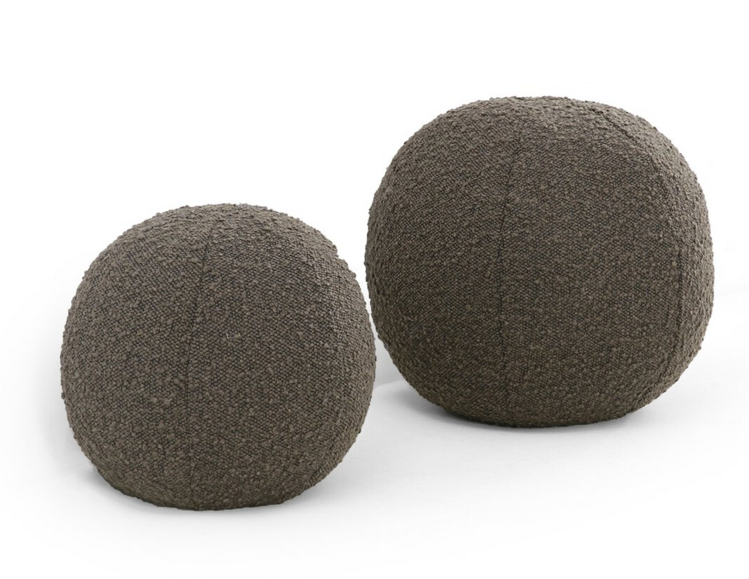 Boucle Ball Pillow/Mink color