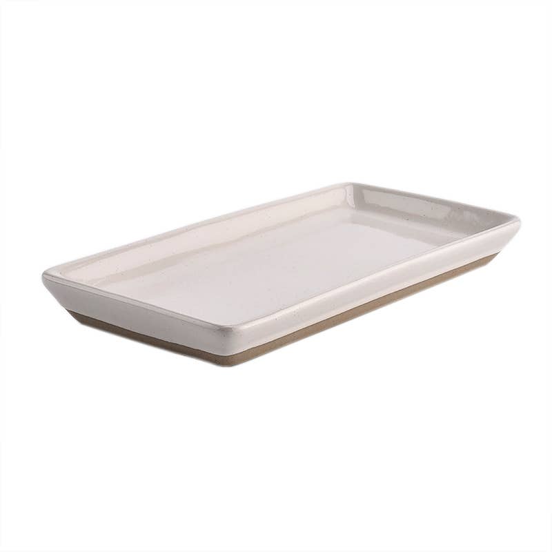 Stoneware Tray - Cream