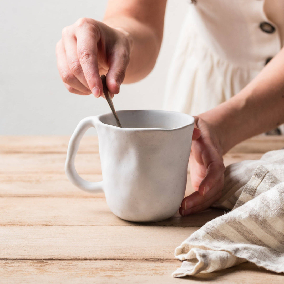 Nature Shape Smooth White Mug