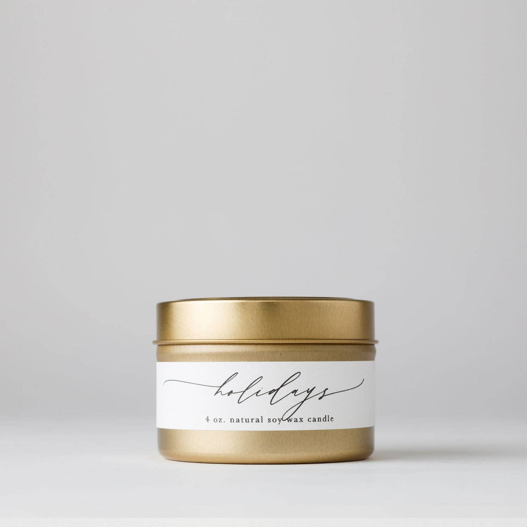 Tin Soy Candle - Holidays