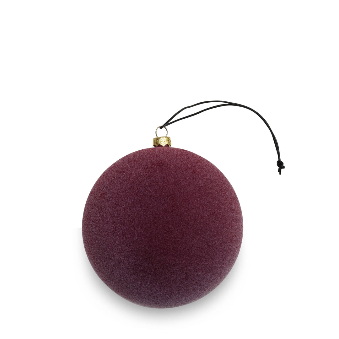 Velvety Holiday Ornament | Burgundy