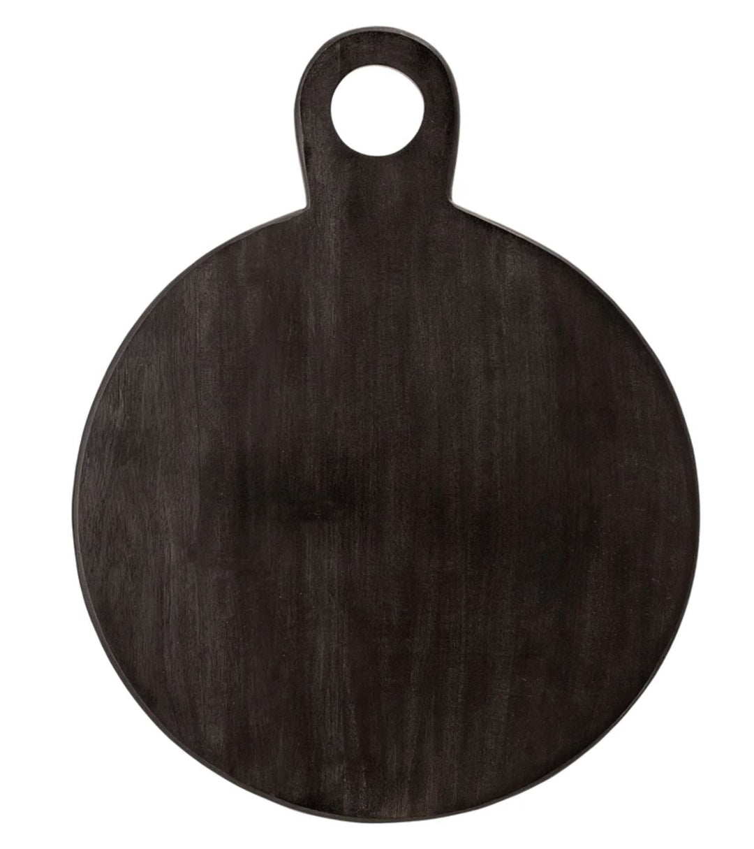 Acacia Wood Tray/Cutting Board- Black