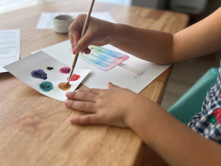 Kids Watercolor Paint Kit | Happy Popsicle