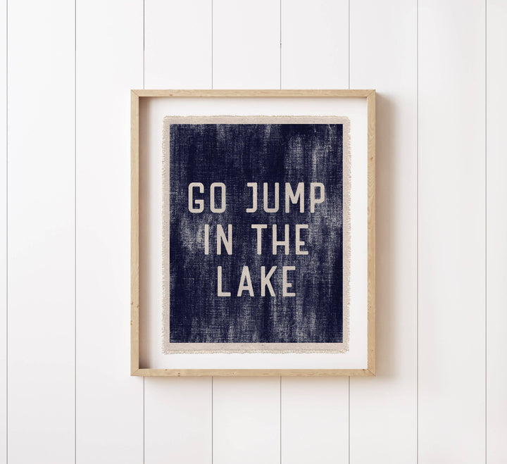 'Go Jump In The Lake' Canvas Print