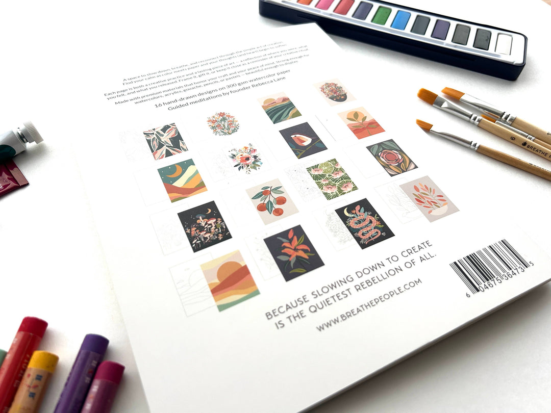 Meditative Art Book | Coloring & Painting