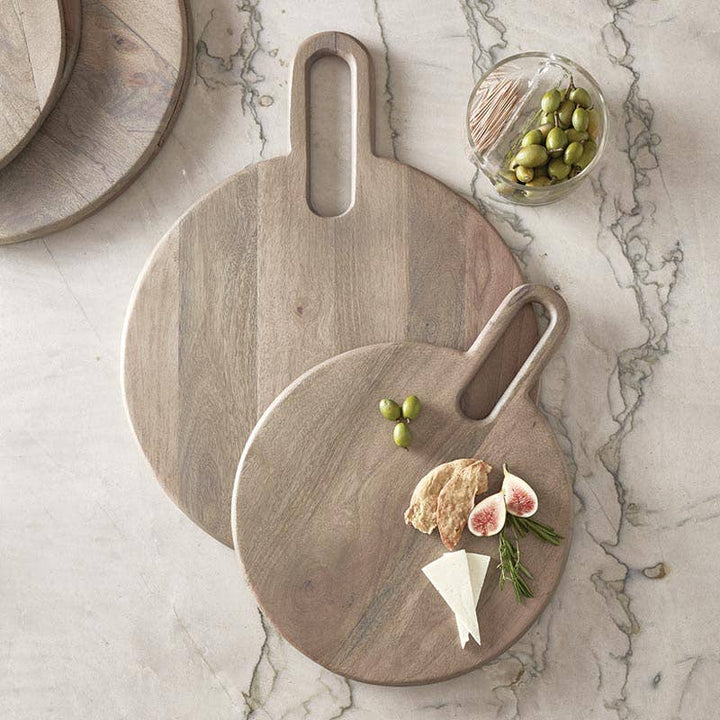 Large Board With Cut Out Handle | Grey & Brown Tones