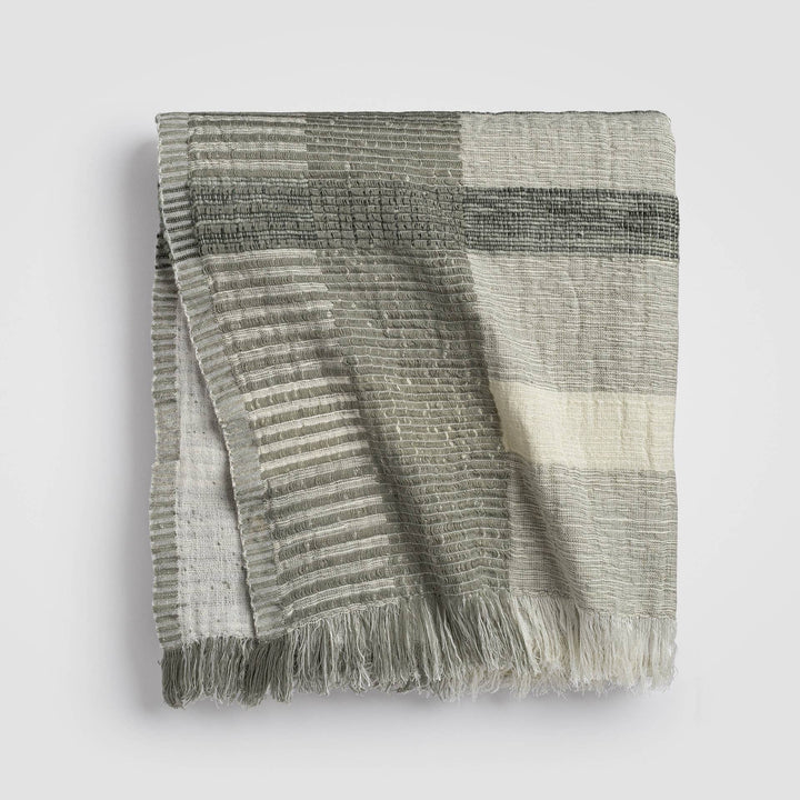 Zen Garden Plaid Throw Blanket