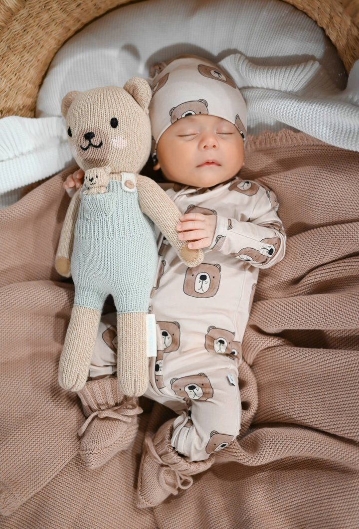 Zipper Romper | Brown Bear