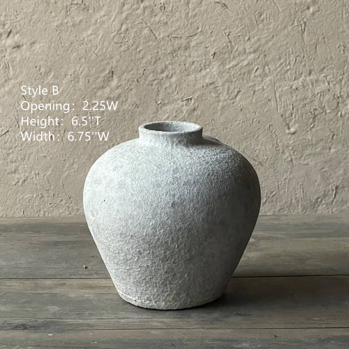 Terracotta Vases | Matte White