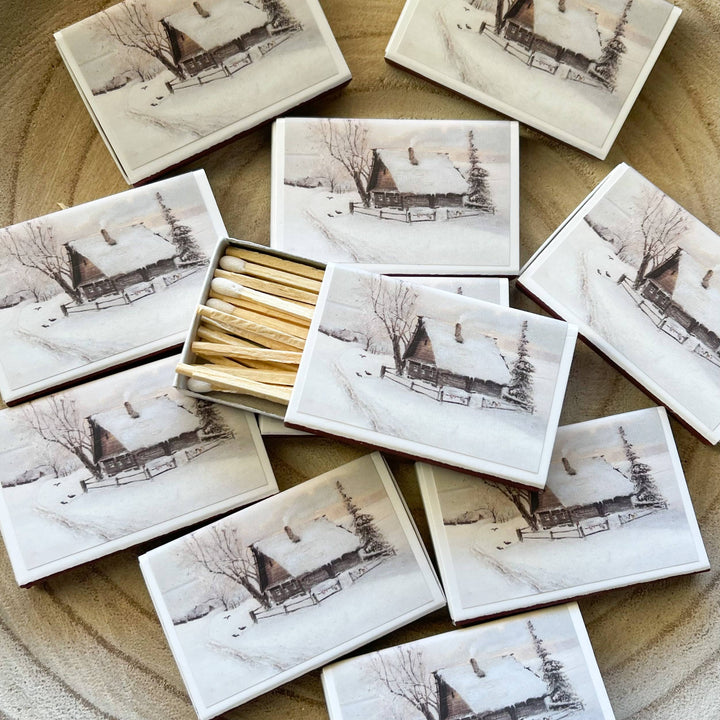 Winter Cabin Match Set