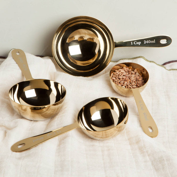 Gold Measuring Spoons and Cups