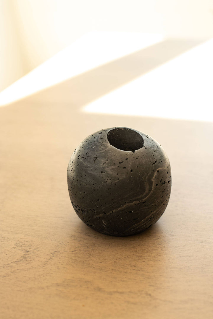 Lava Rock Match Holder