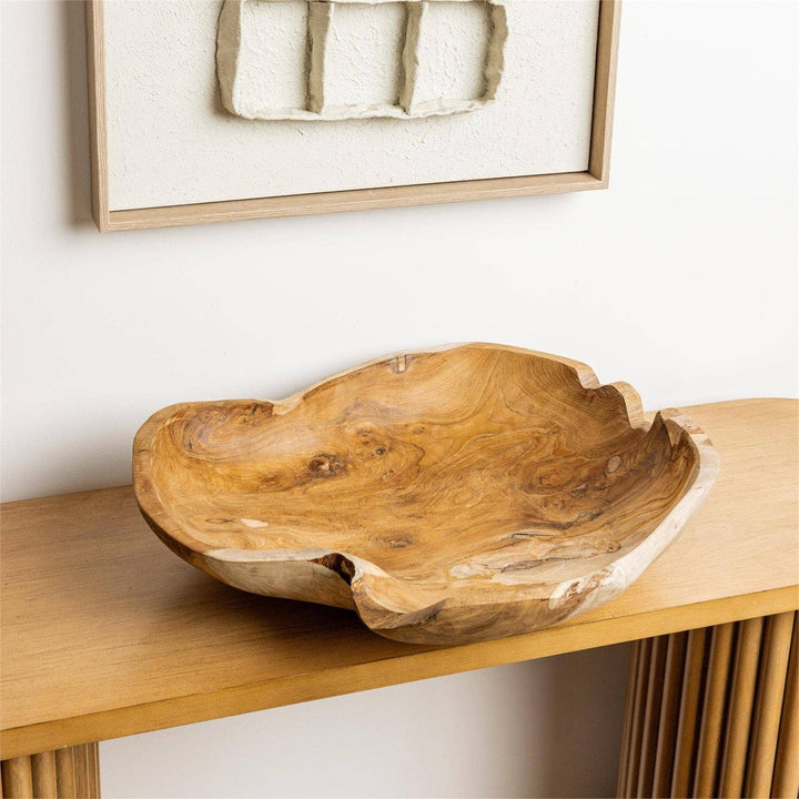 Organic Shape TeakWood Bowl