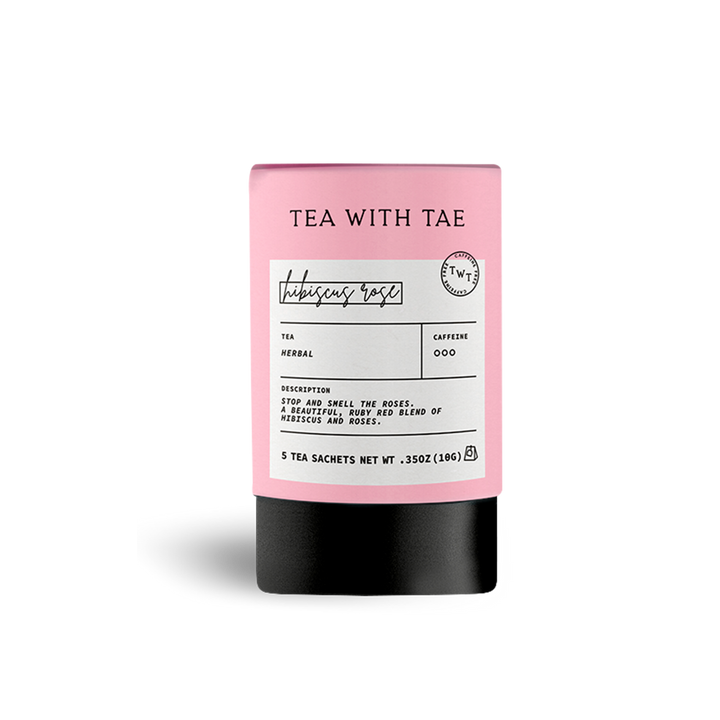 Hibiscus Rose Herbal Mini Tube Gift | 5 tea bags