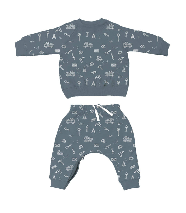 Bamboo Fleece Sweatsuit | Construction or National Park Print