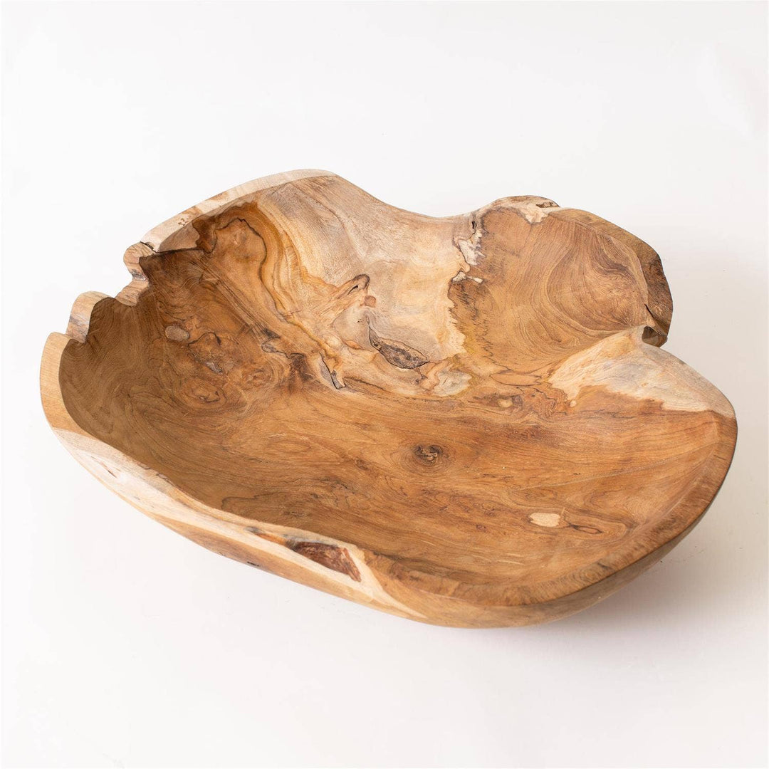Organic Shape TeakWood Bowl