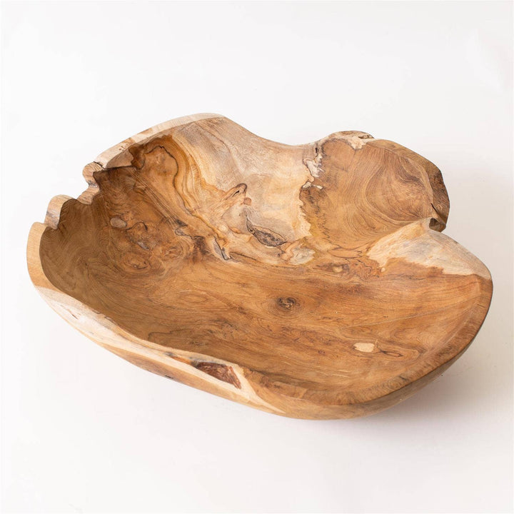 Organic Shape TeakWood Bowl