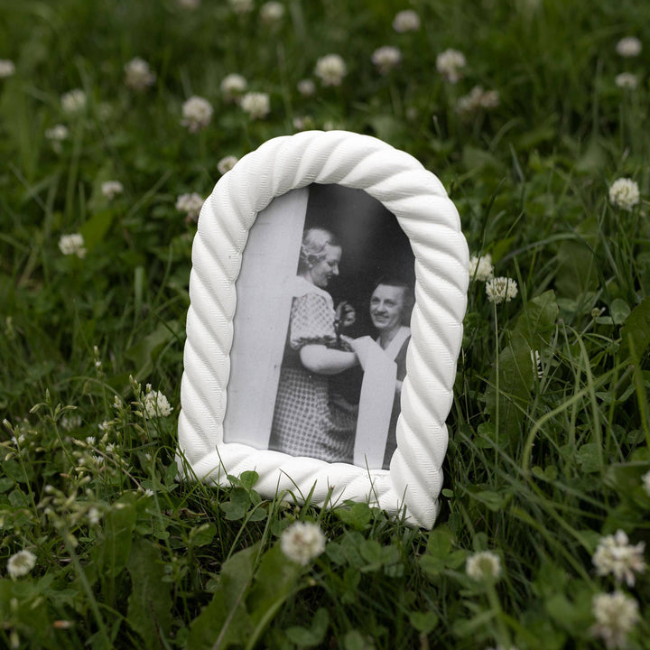 Wood White Arched Frame