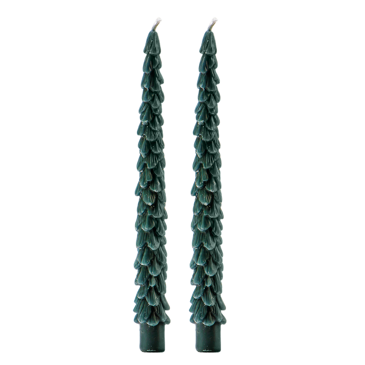 Green Tree Taper Candle | Individual Candle