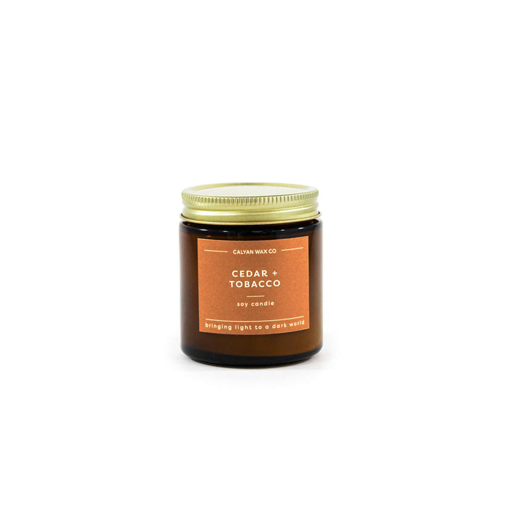 Cedar + Tobacco Mini Soy Candle