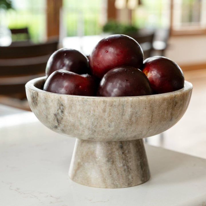 Morchana Marble Pedestal Bowl