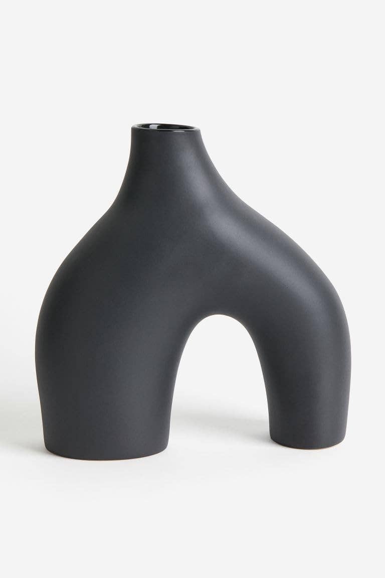 Black Modern Vase-Large