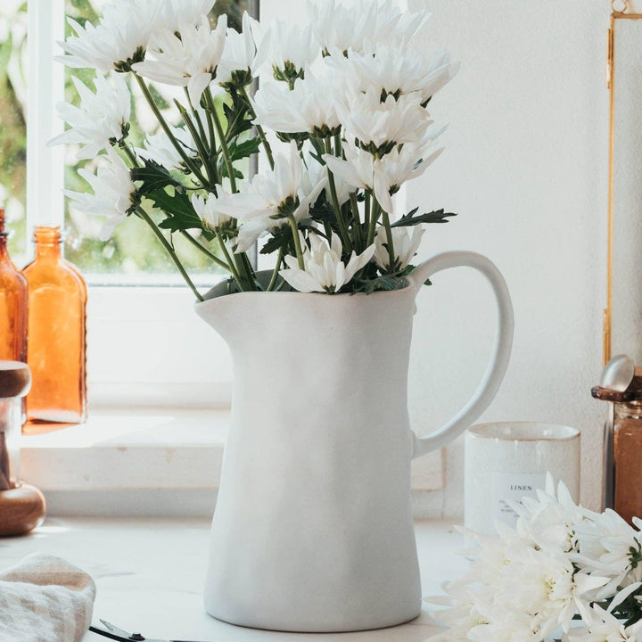 Pure Stoneware Pitcher | White