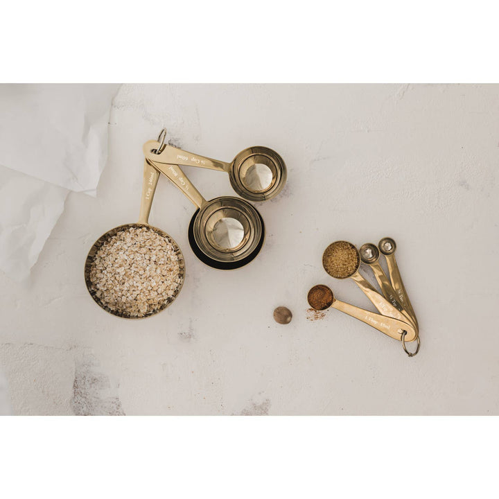 Gold Measuring Spoons and Cups