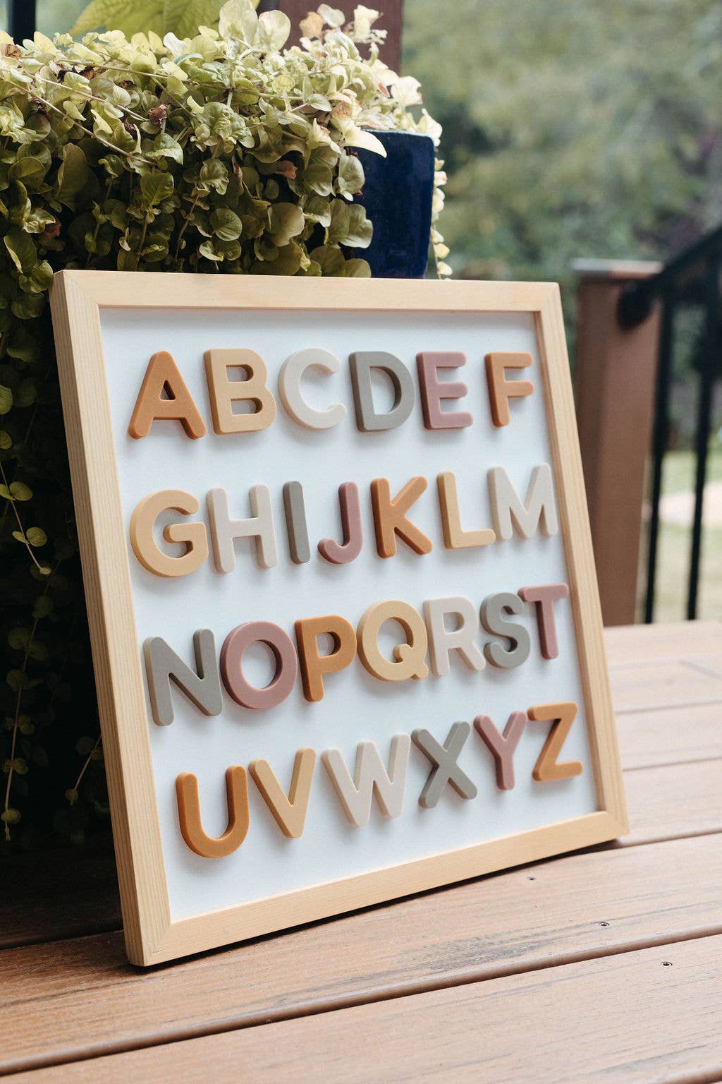 Silicone Alphabet Magnets | Neutral