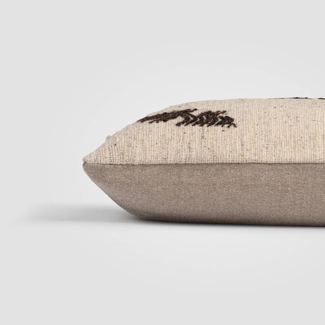 Abstract Leaf Throw Pillow