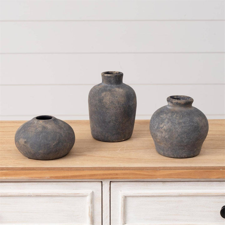 Distressed Bud Vase | Grey