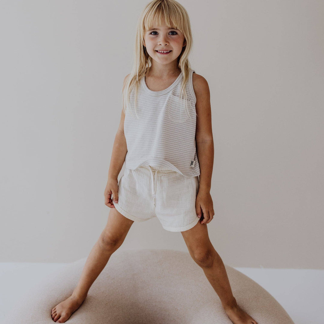 Toddler Tank Top | Stone Stripe