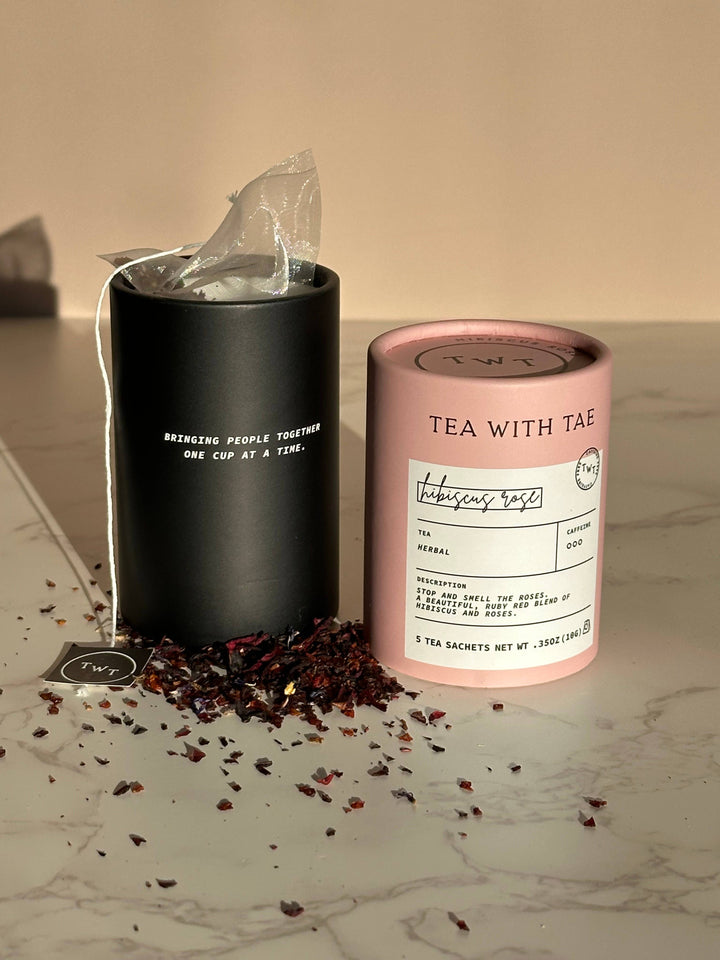 Hibiscus Rose Herbal Mini Tube Gift | 5 tea bags