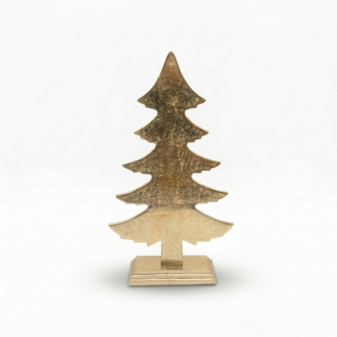 Gold Textured Christmas Trees