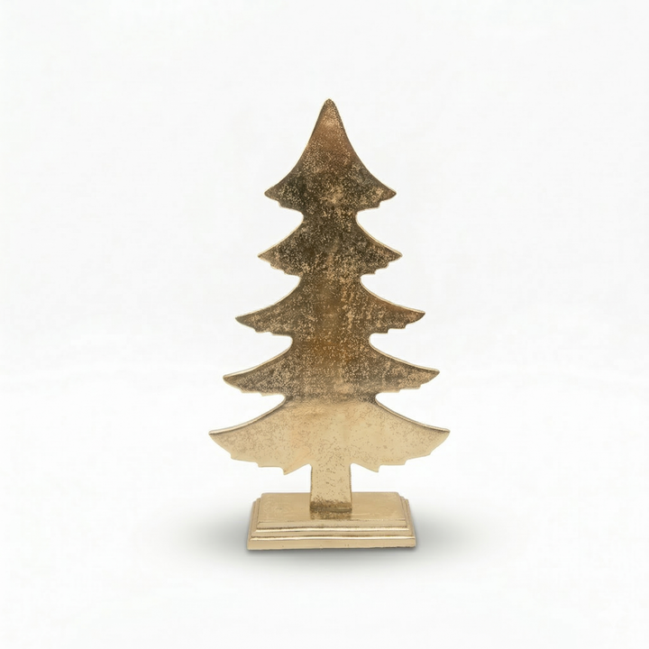 Gold Textured Christmas Trees