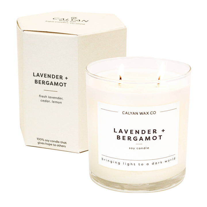 Lavender + Bergamot Soy Candle | 2 Wick