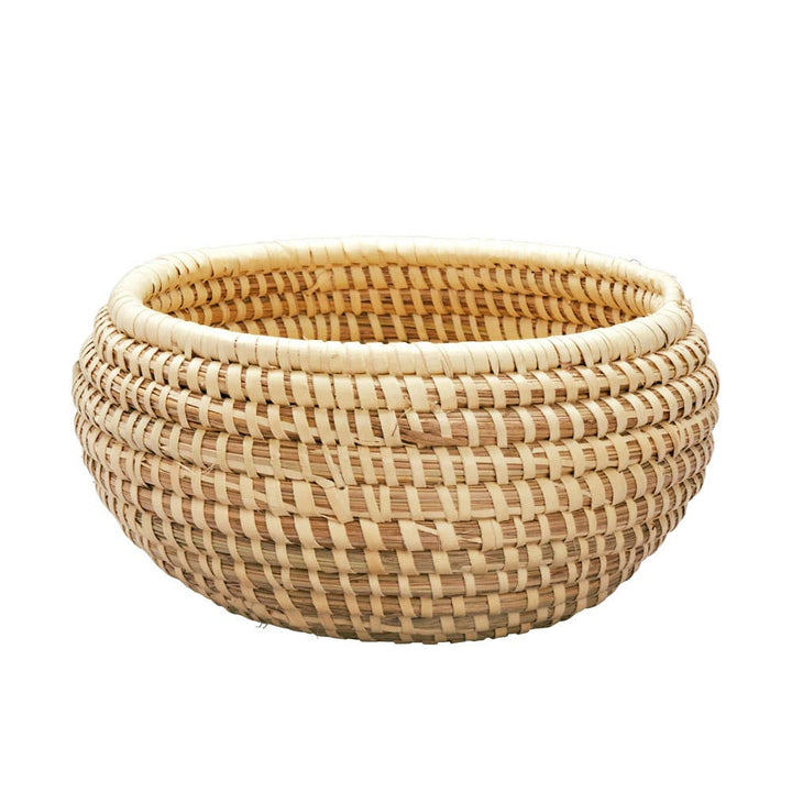 Kaisa Grass Rounded Basket Bowl | Medium