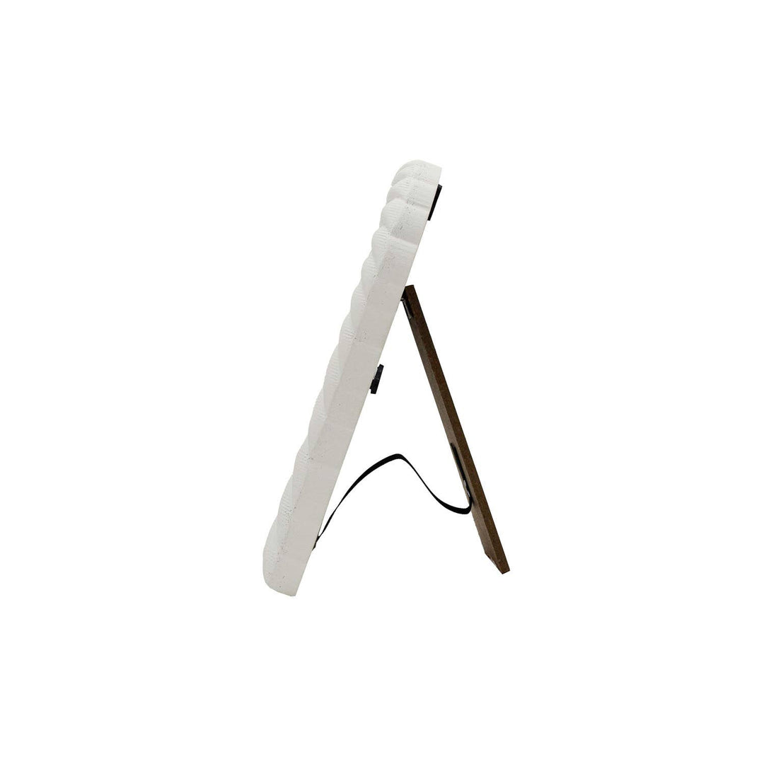 Wood White Arched Frame