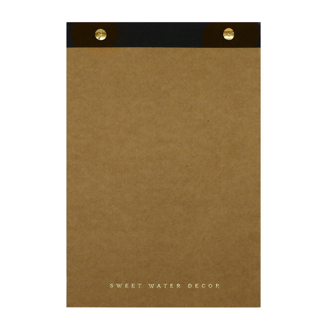 Gold Rivet Lined Notepad