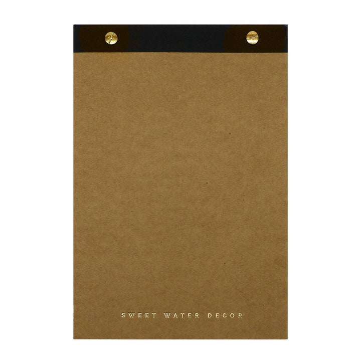 Gold Rivet Lined Notepad
