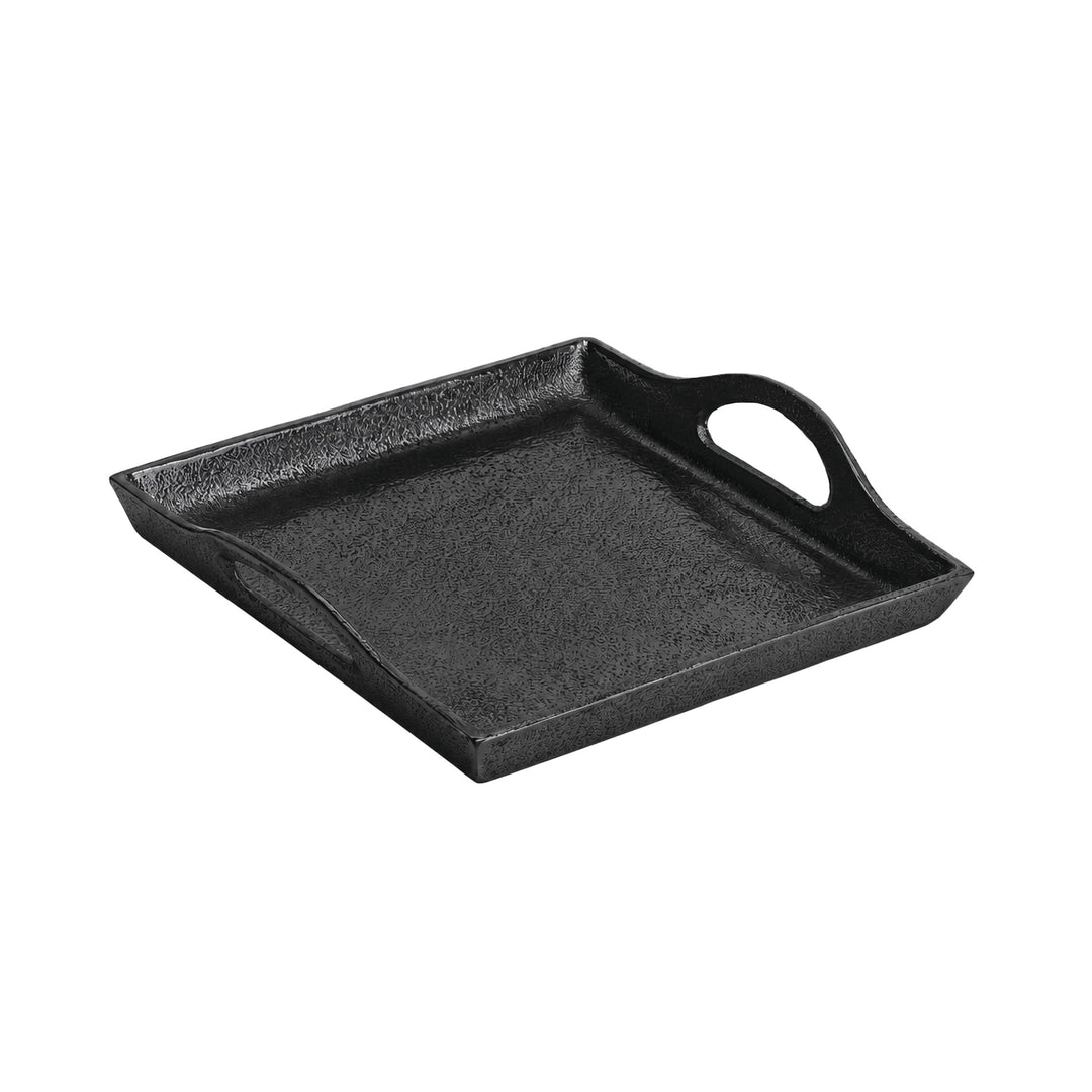 Rough Black Small Serving Tray