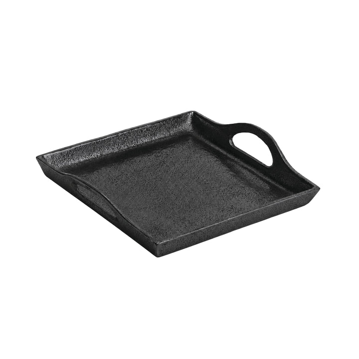Rough Black Small Serving Tray