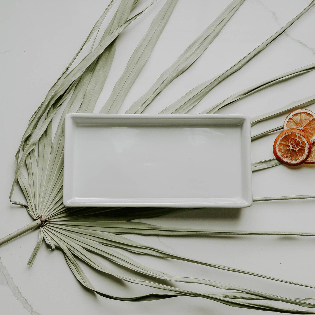Stoneware Tray | White