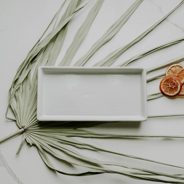 Stoneware Tray | White