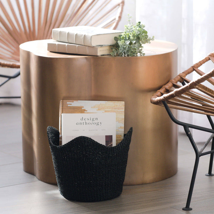 Black Scallop Basket