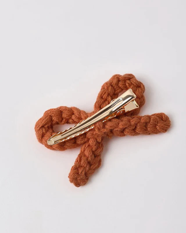 Crochet Bow Clips | Poppy